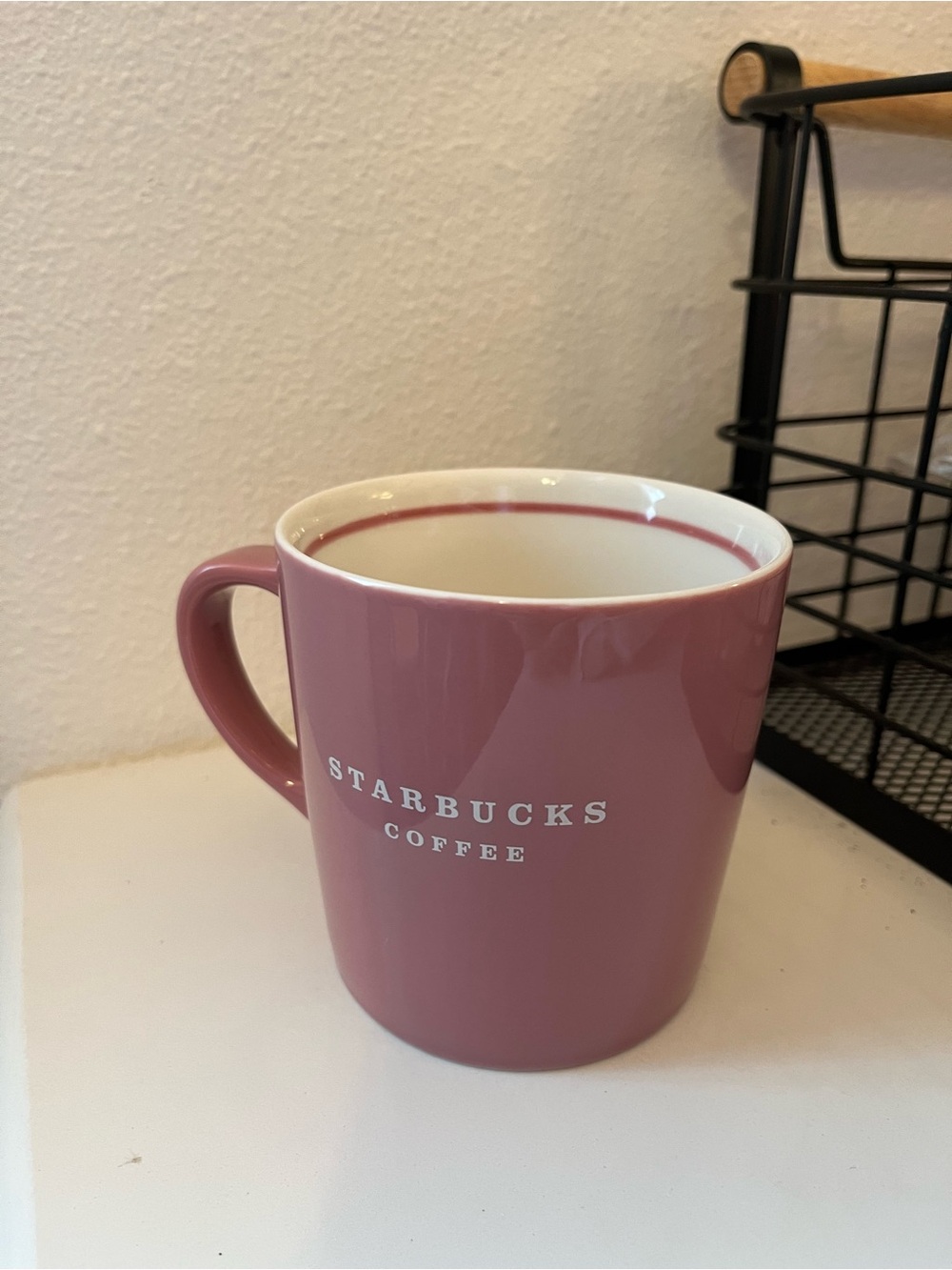 Starbucks Rose Pink 2004 Ceramic Mug